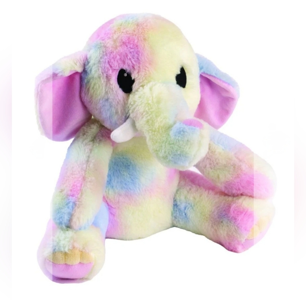 Simply Southern Tracker Large 14" Elephant Plushie Stuffed Animal In Pastel, NWT
